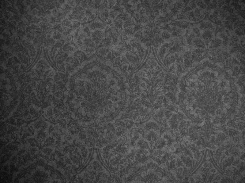 Dark Damask Wallpaper — Gray