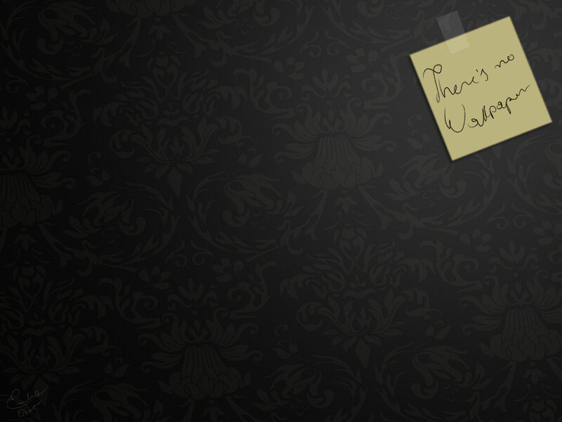 dark damask wallpaper with note