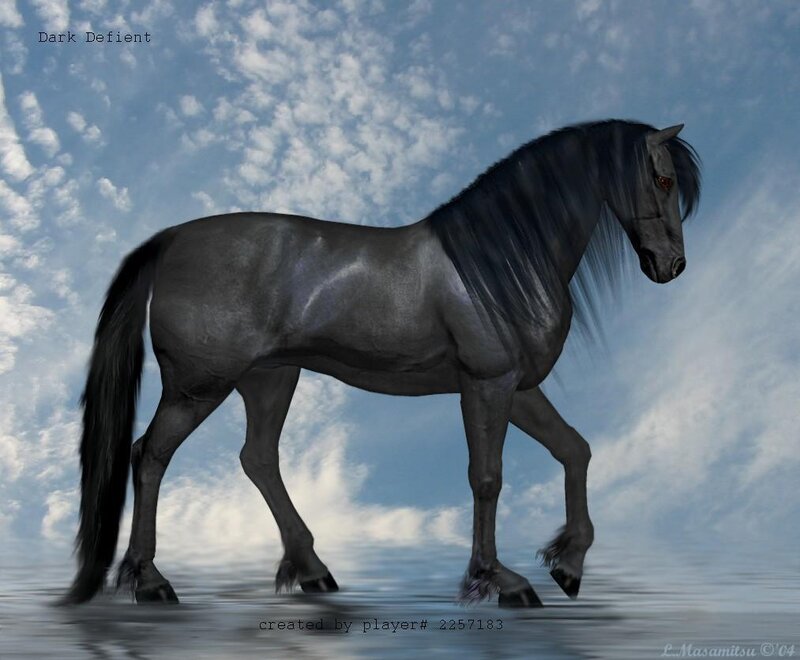 Dark Defient horse