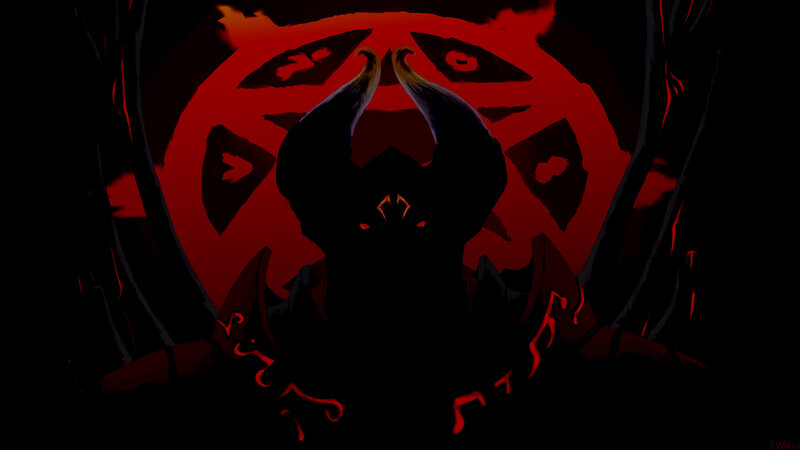 dark demon silhouette