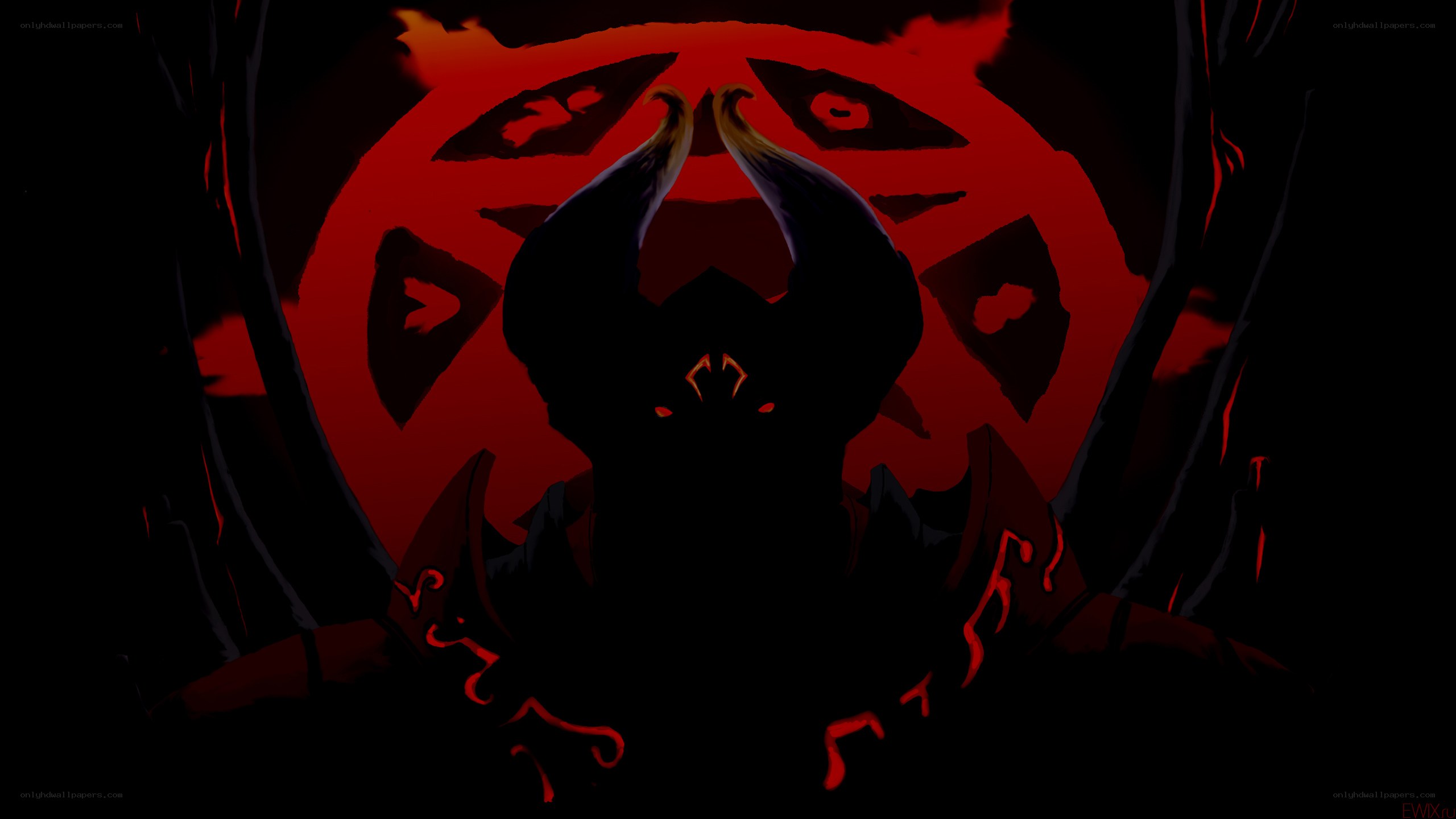 dark demon silhouette
