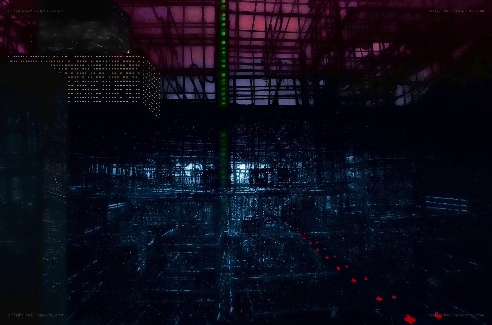 dark digital grid structure