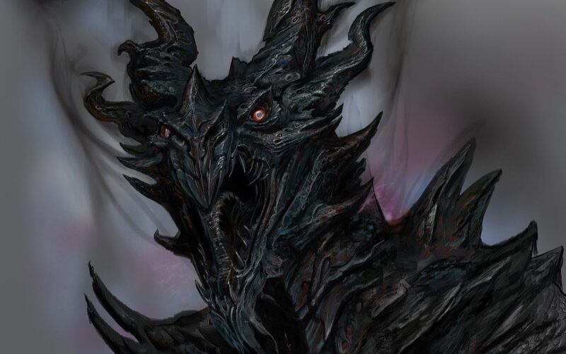 dark dragon concept art