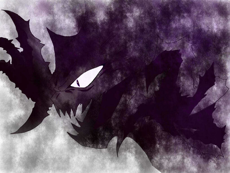 Dark Dragon Creature — Purple, Dramatic