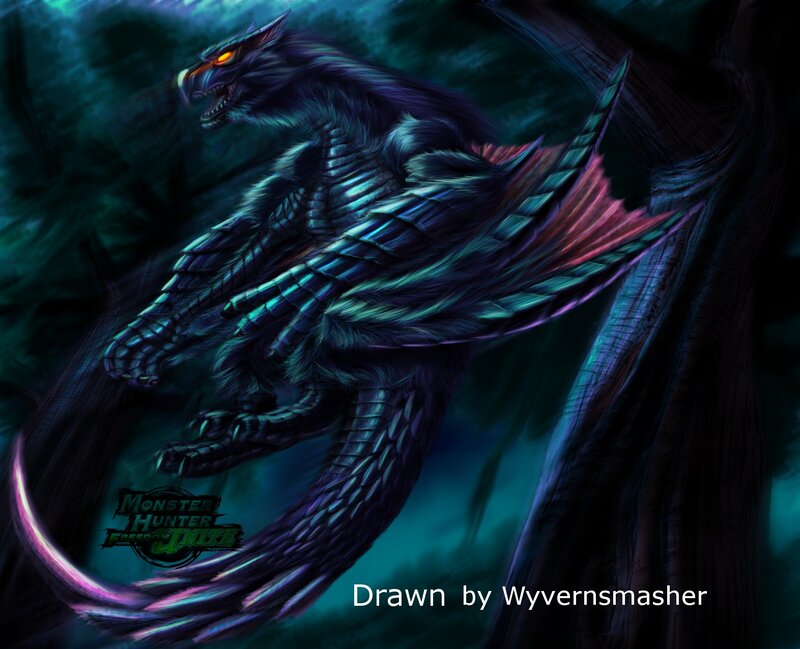 Dark Dragon Creature — Purple