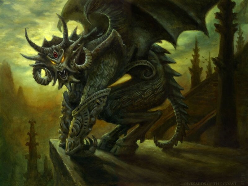 Dark Dragon on Cliff