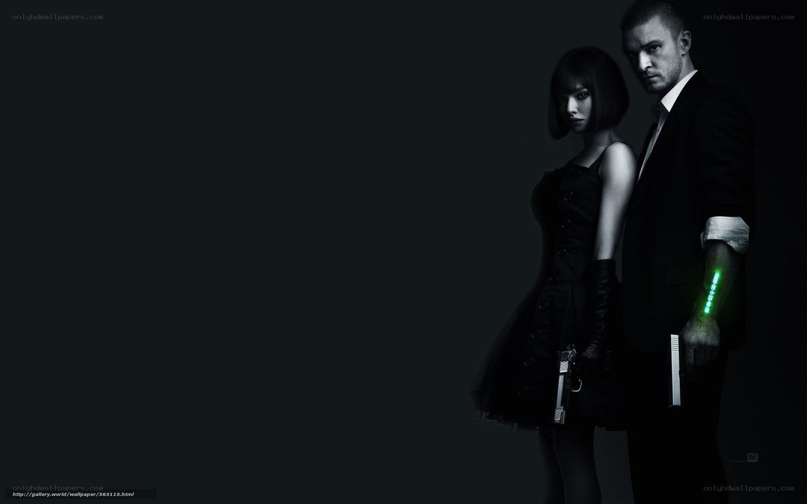 dark duo with glowing wrist