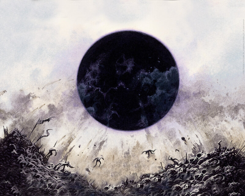 Dark Eclipse Over Battlefield