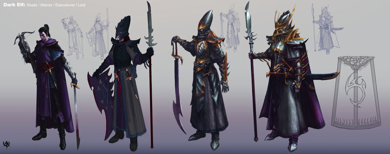 Dark Elf character designs