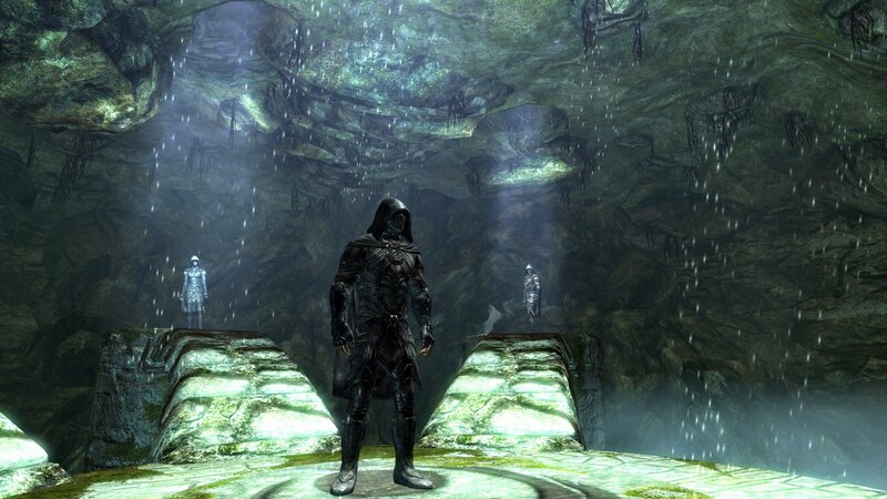 dark elf in a cave