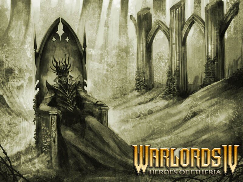 Dark Elf King on Throne