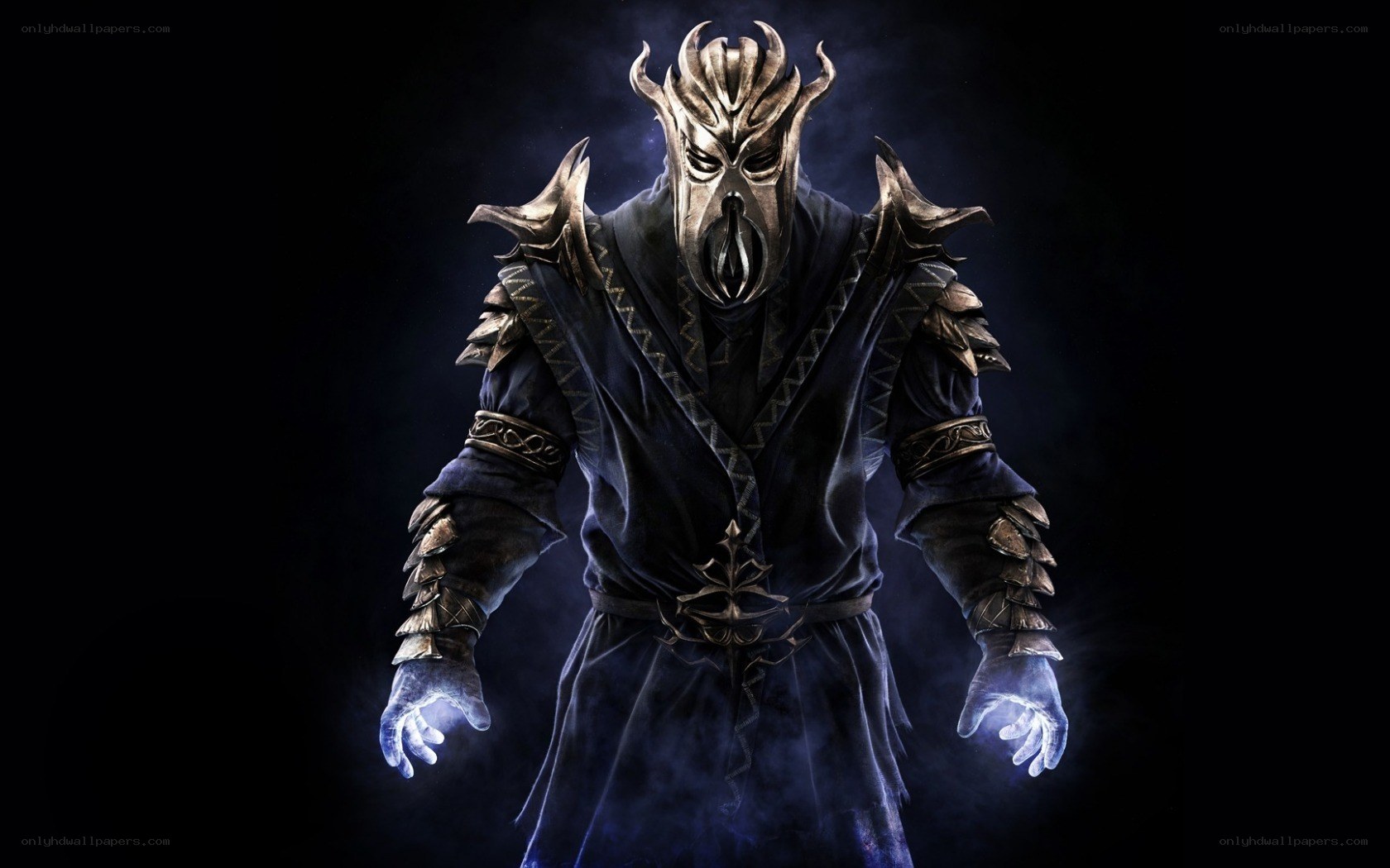 dark elf mage in armor