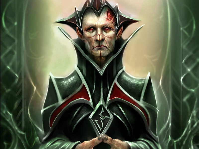 dark elf warlock character