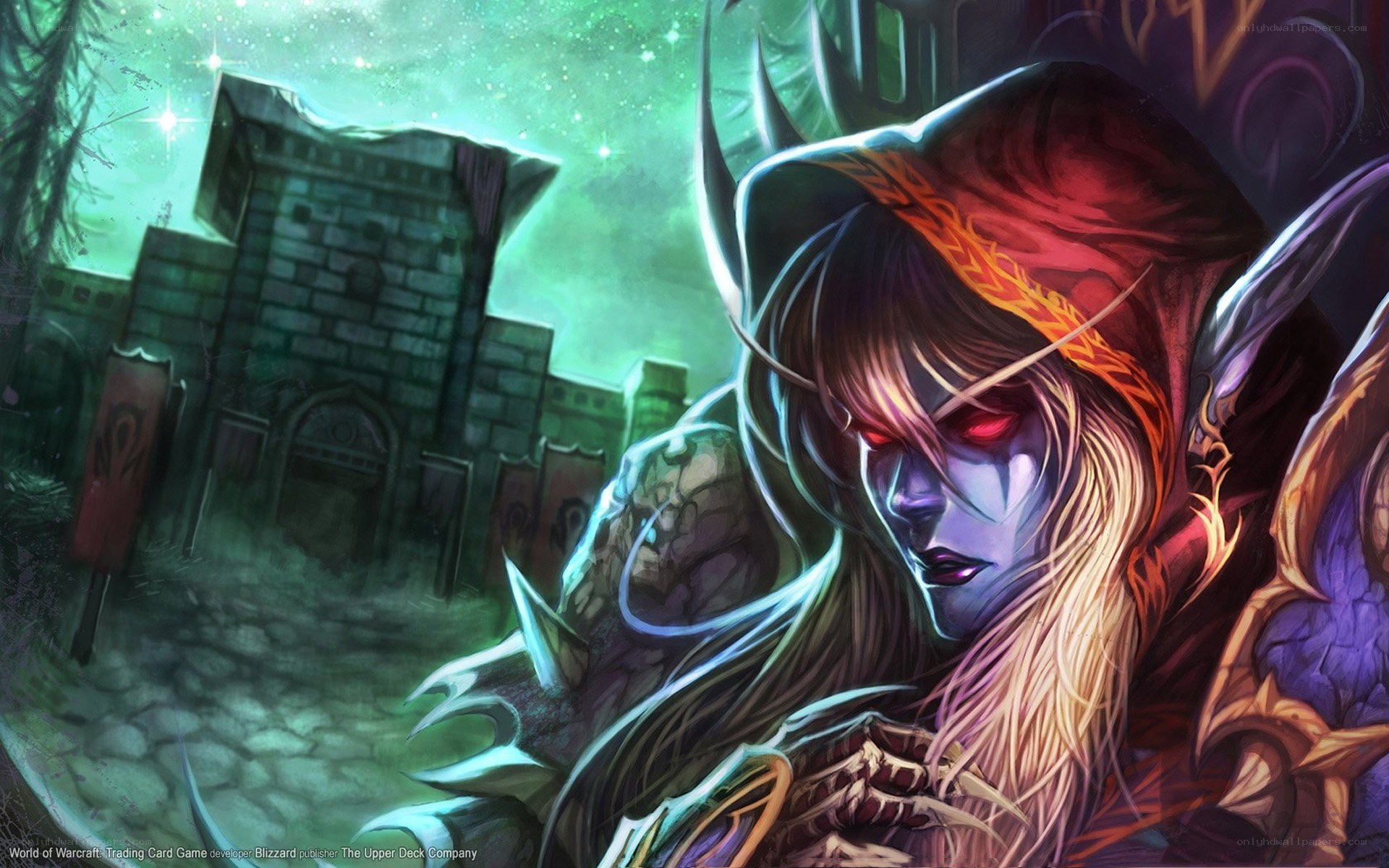 Dark Elf Warrior in a Haunted Castle