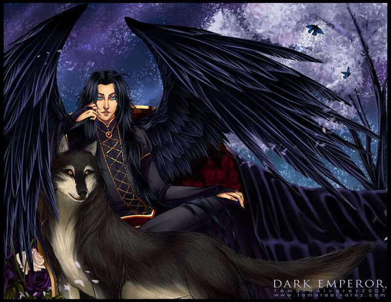 Dark Emperor with wolf