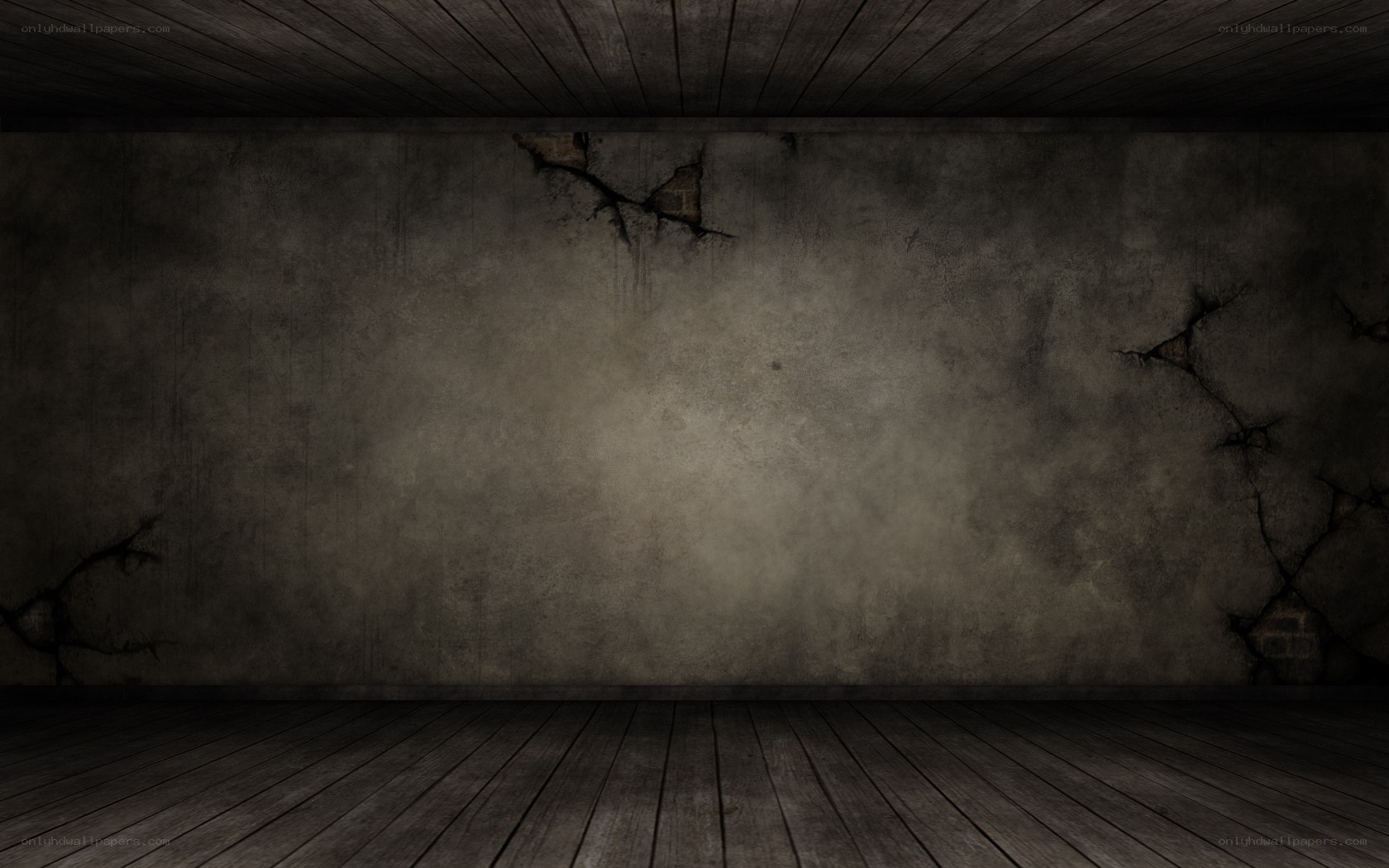 dark empty room interior