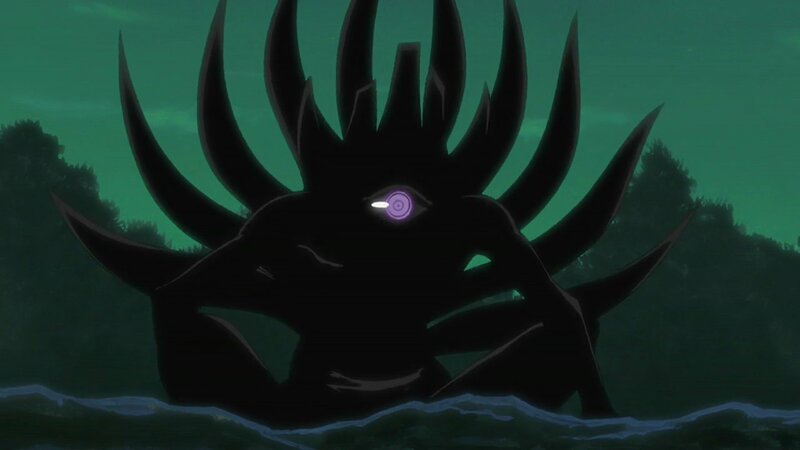 dark entity with glowing eye