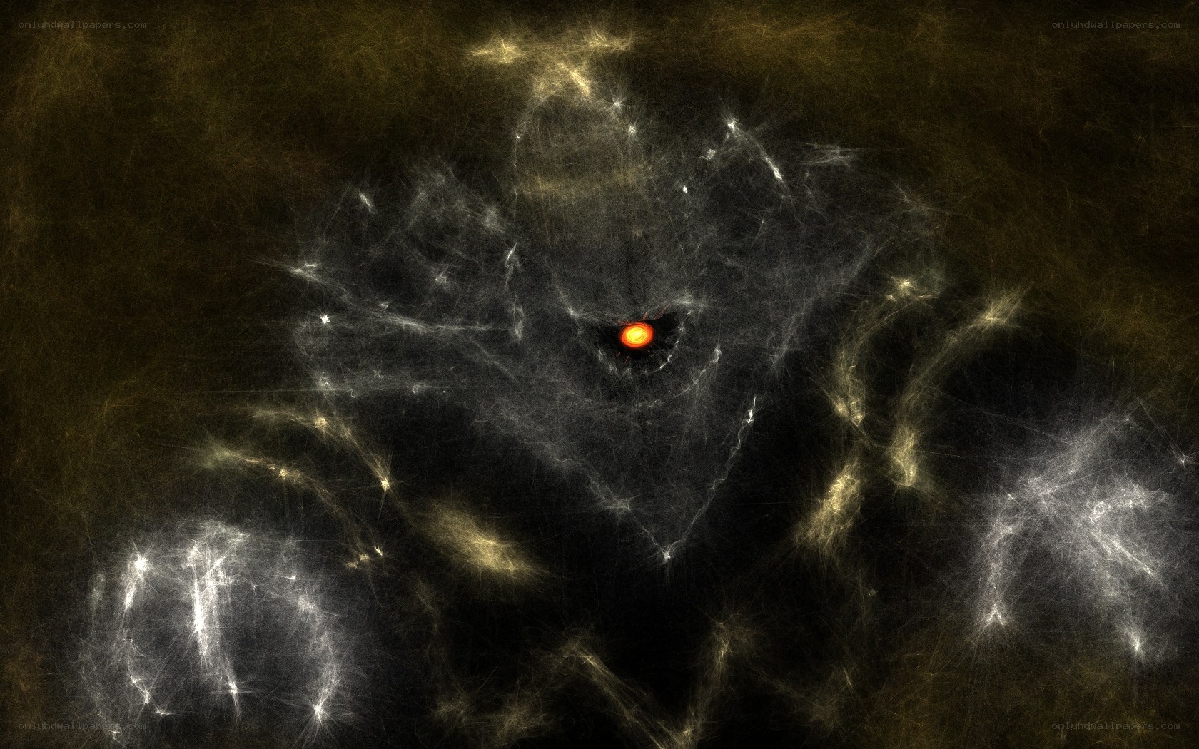 dark entity with glowing eye