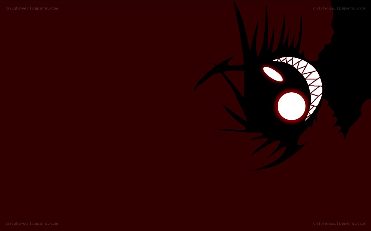 dark eye with glowing pupils