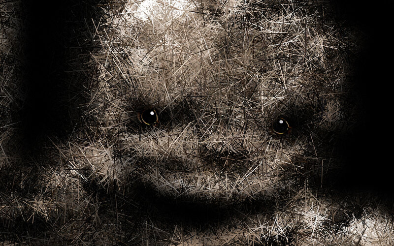 dark eyes in straw