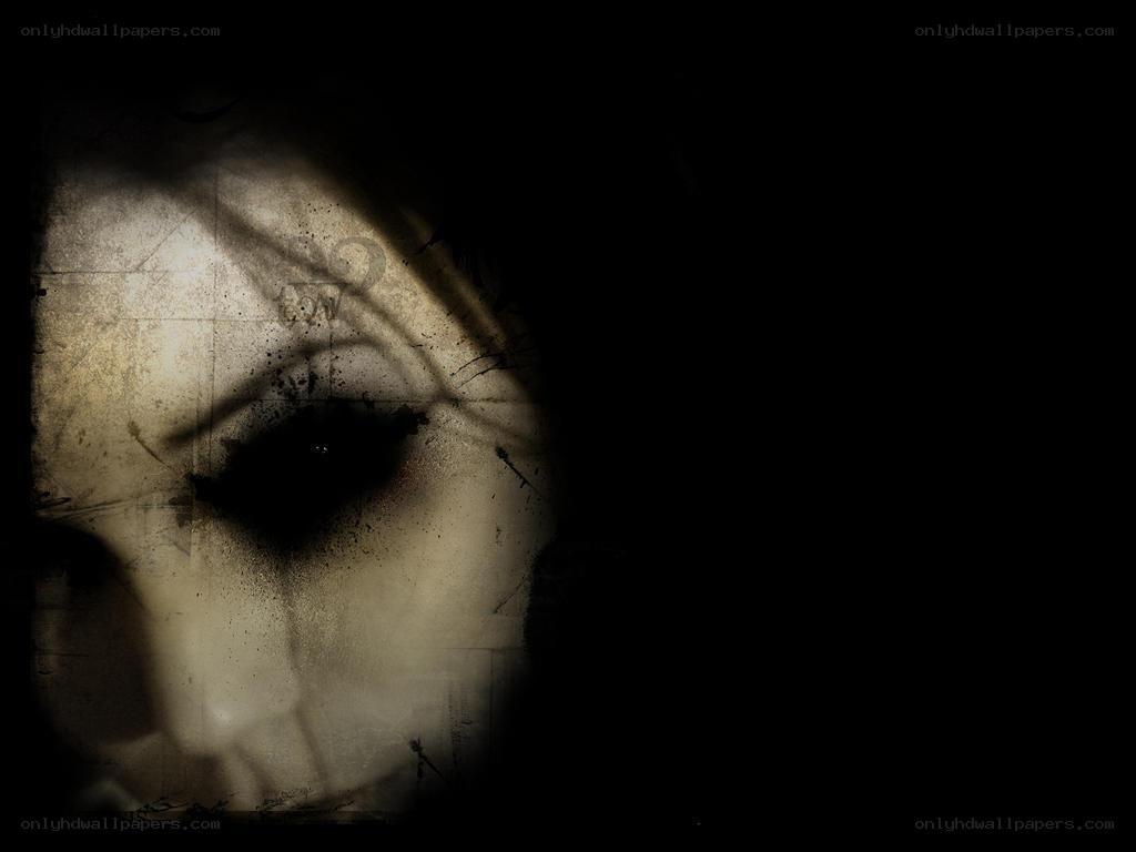 dark face in shadow