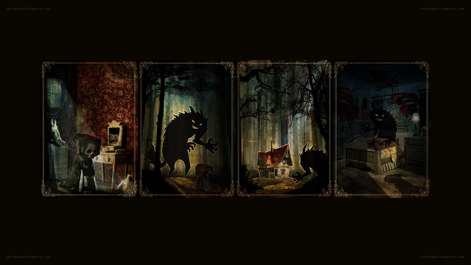 Dark fairy tale illustrations