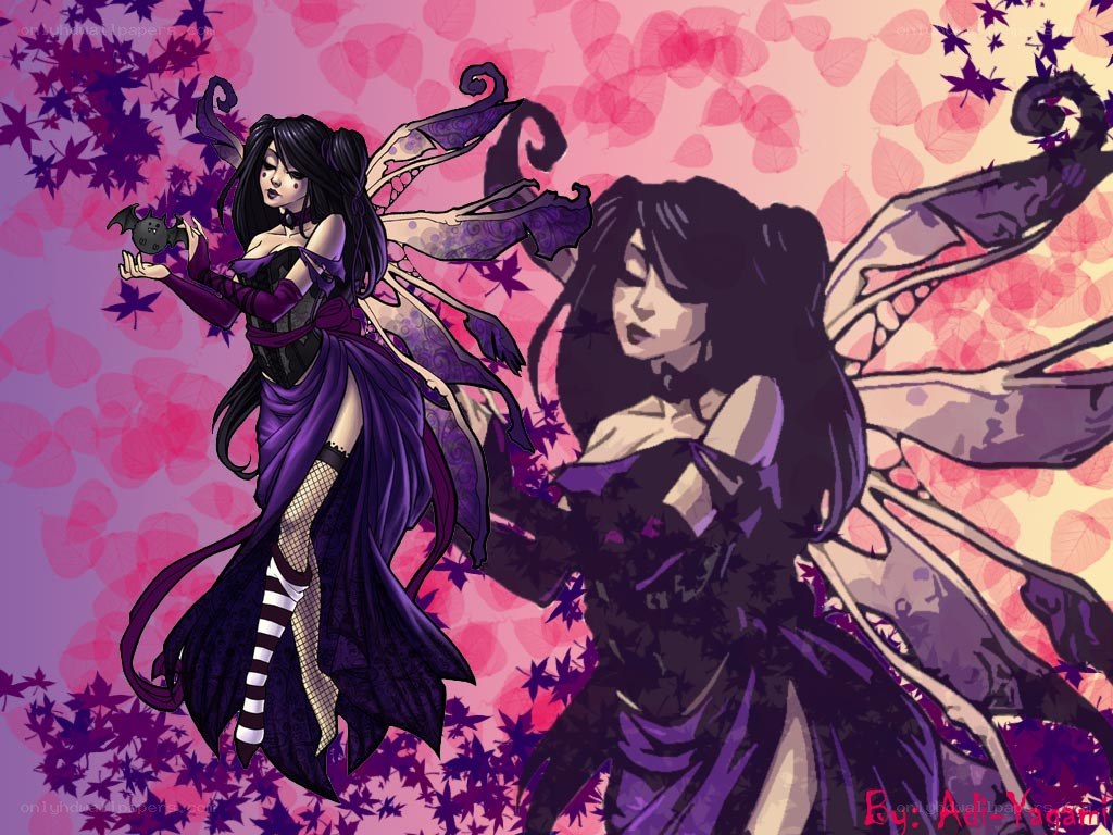 dark fairy with bat