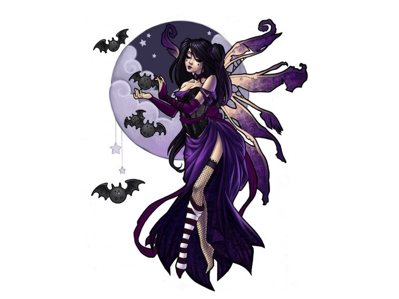Dark Fairy with Bats