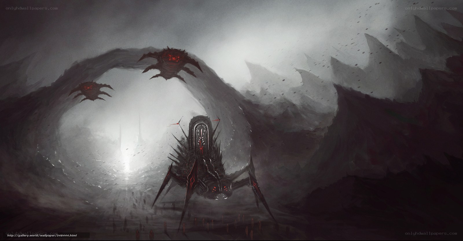 Dark fantasy alien creatures