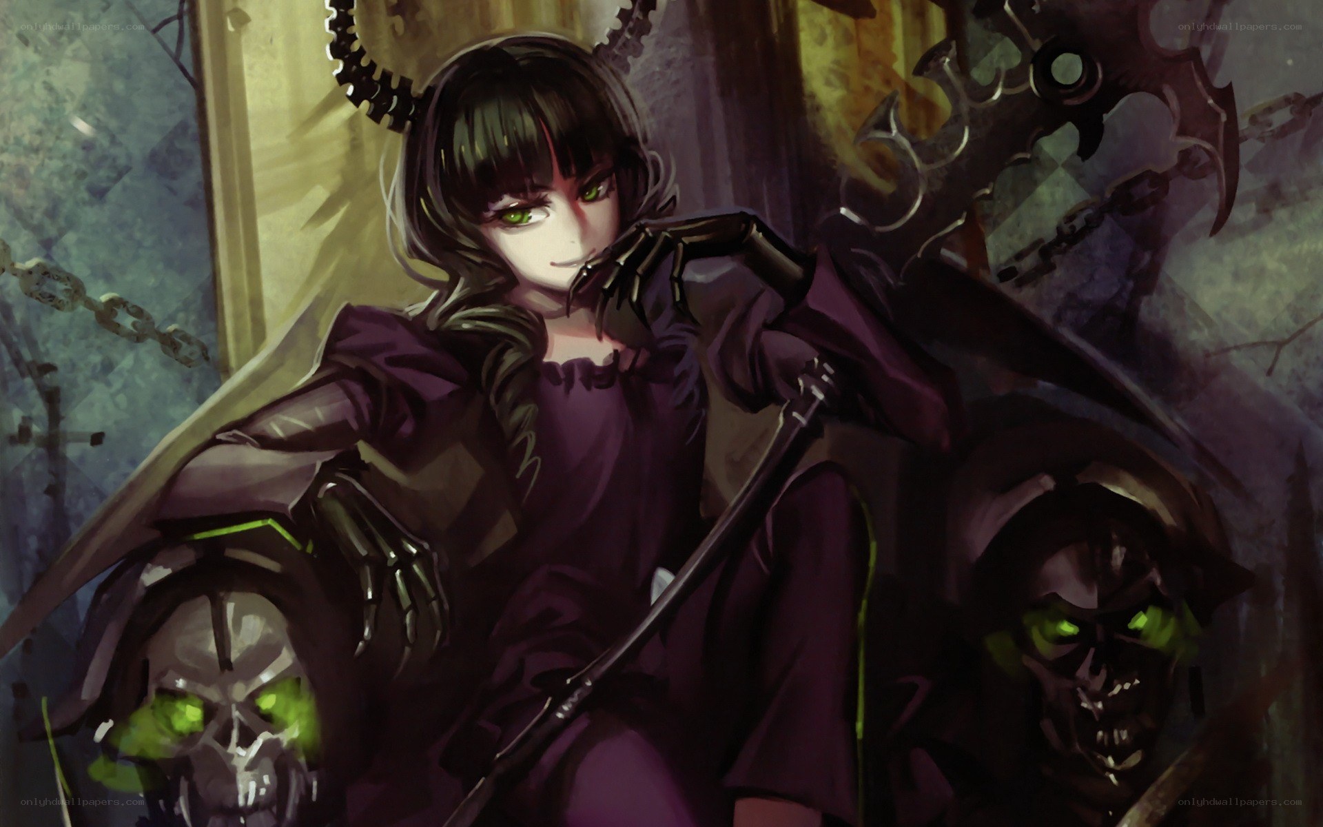 dark fantasy anime character