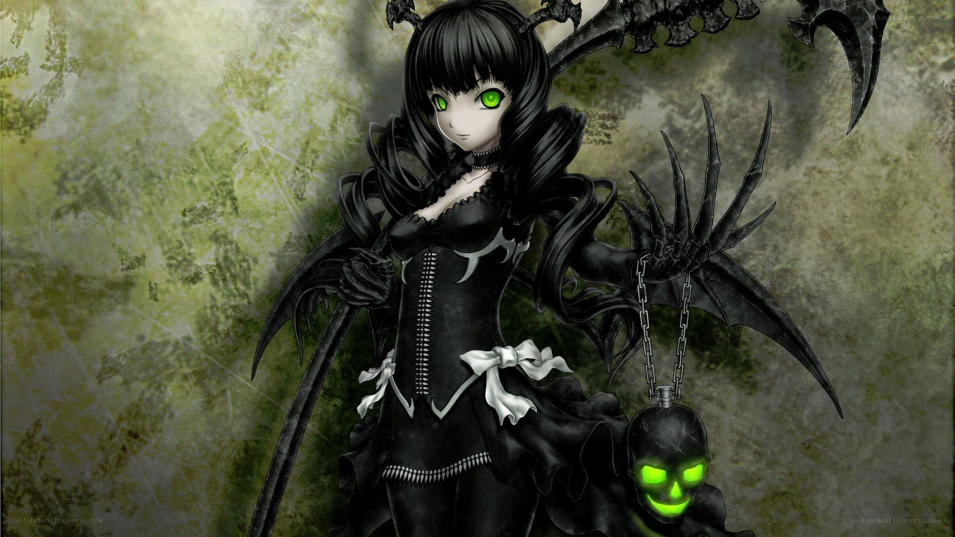 dark fantasy anime character