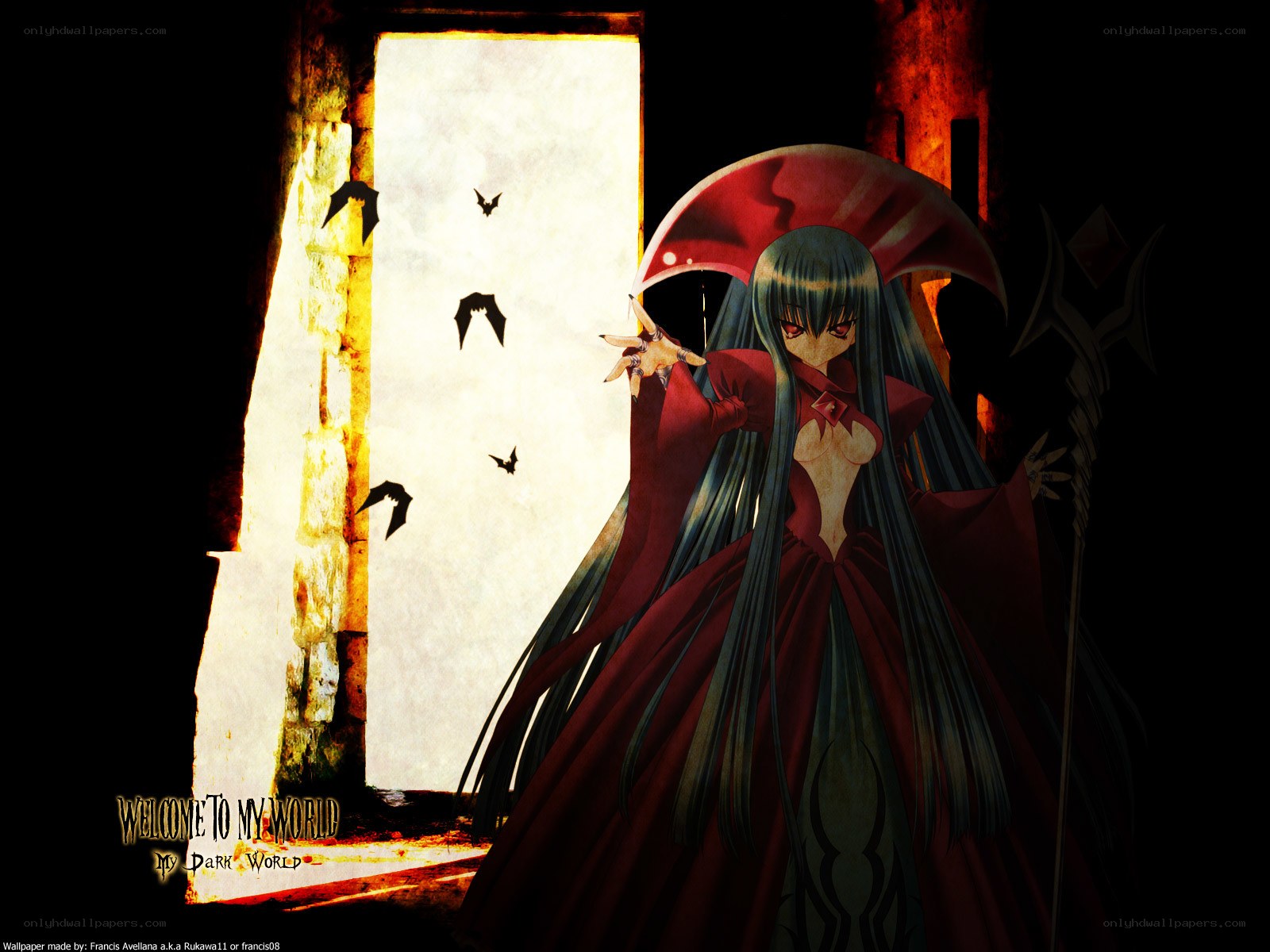 dark fantasy anime character