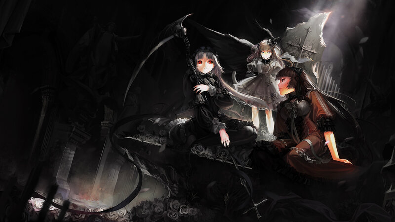 Dark fantasy anime girls