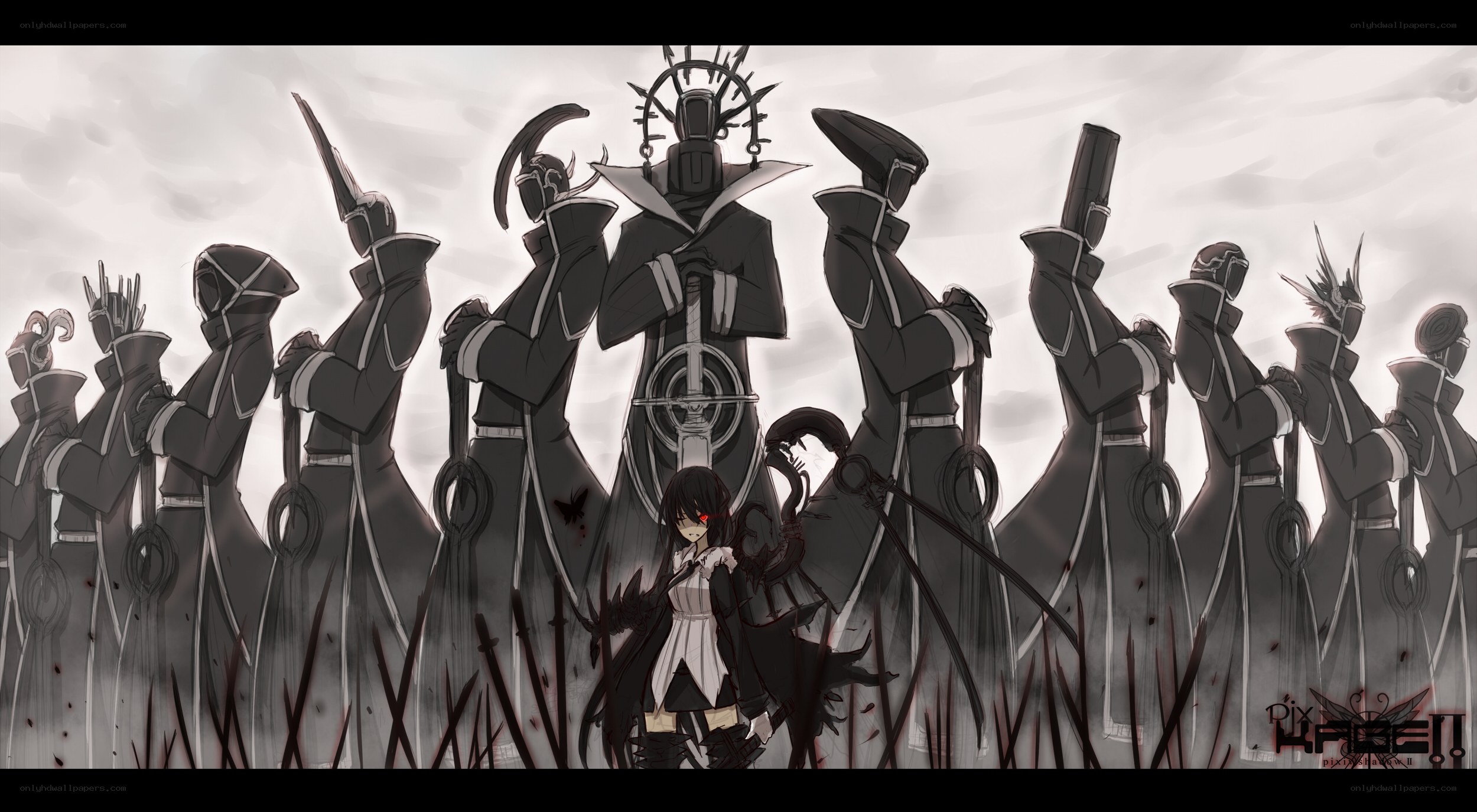 dark fantasy anime scene