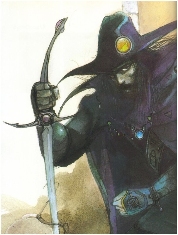 dark fantasy archer character