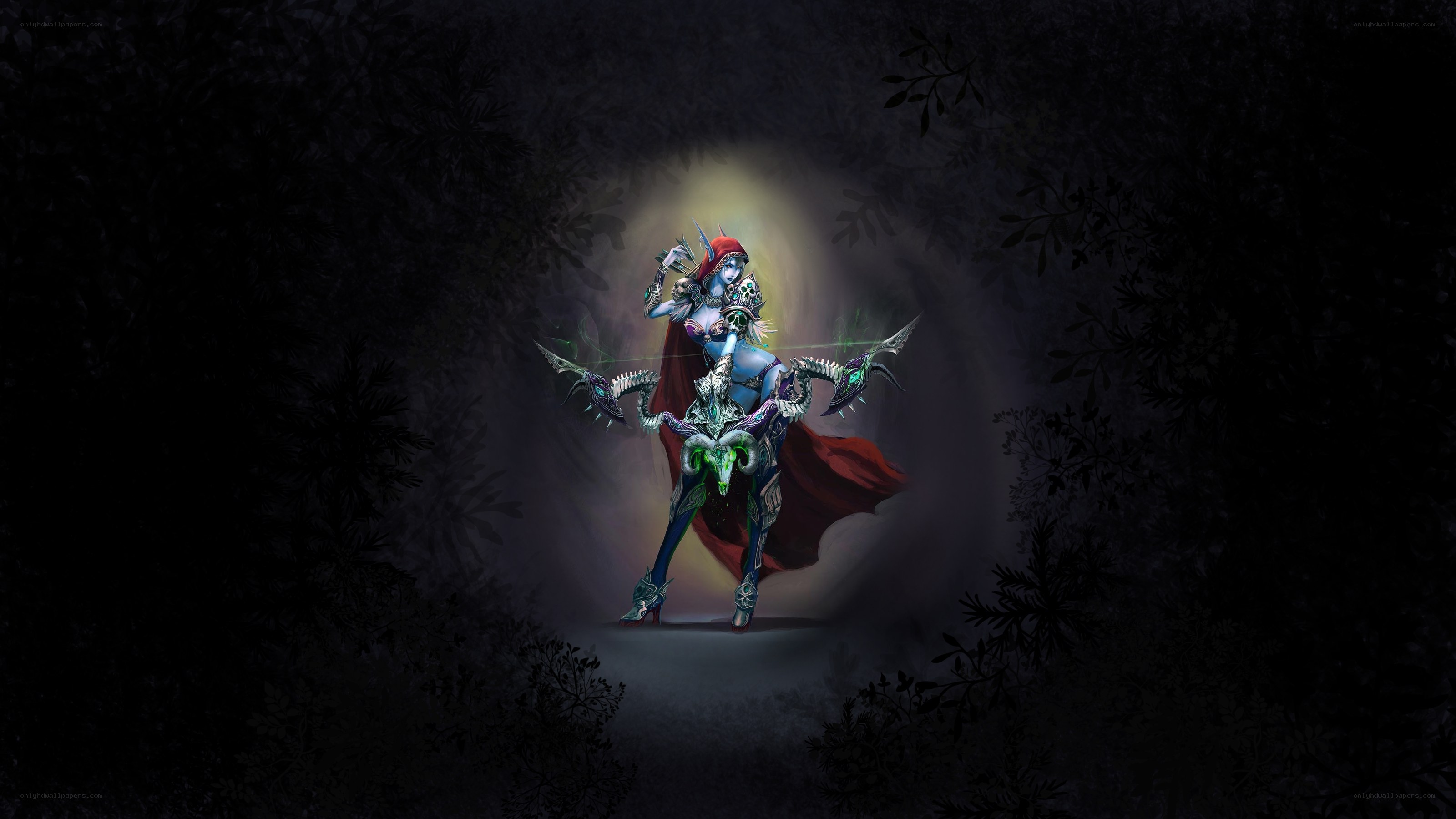 Dark fantasy archer warrior