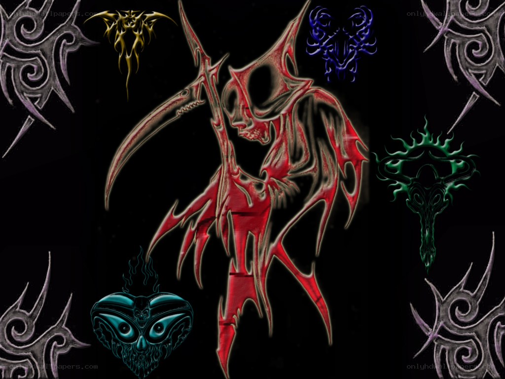 dark fantasy art collage