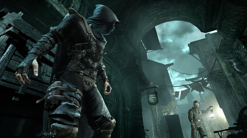 dark fantasy assassin in alley