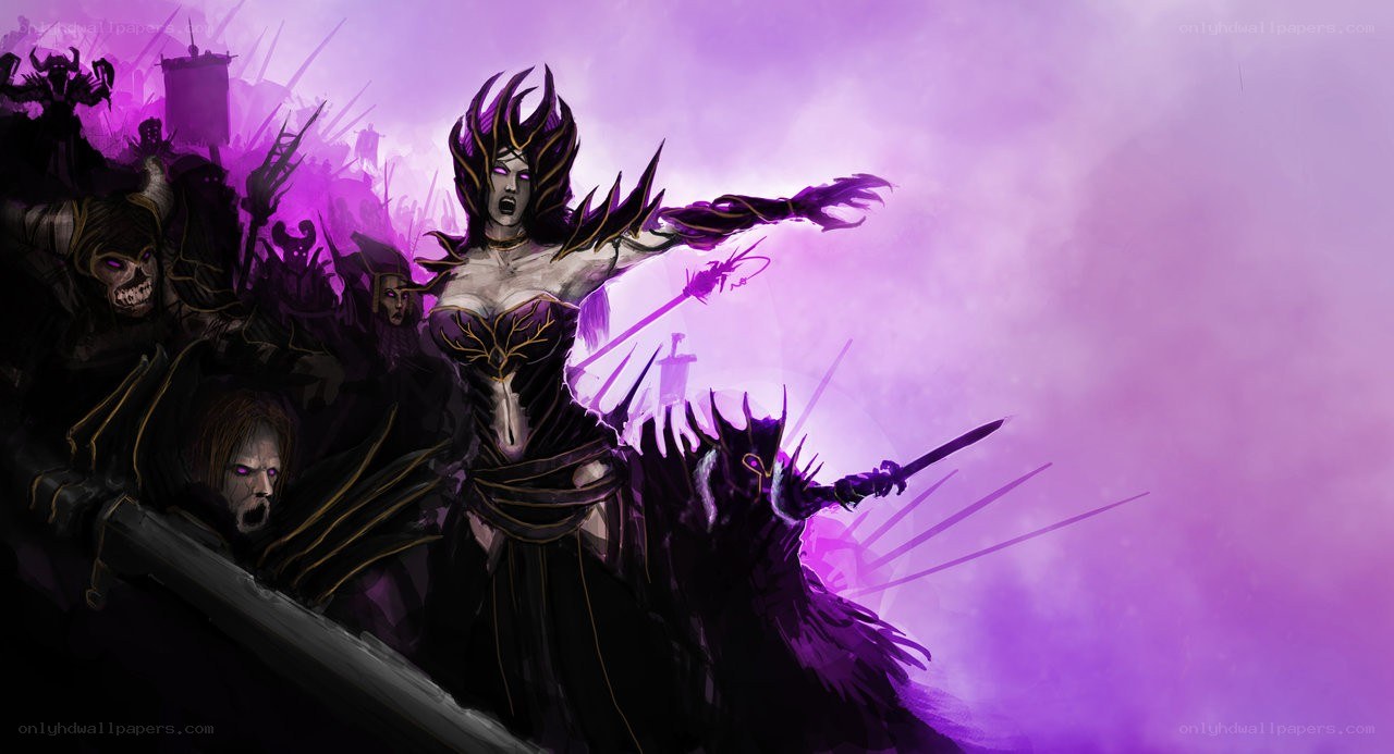 dark fantasy battle scene