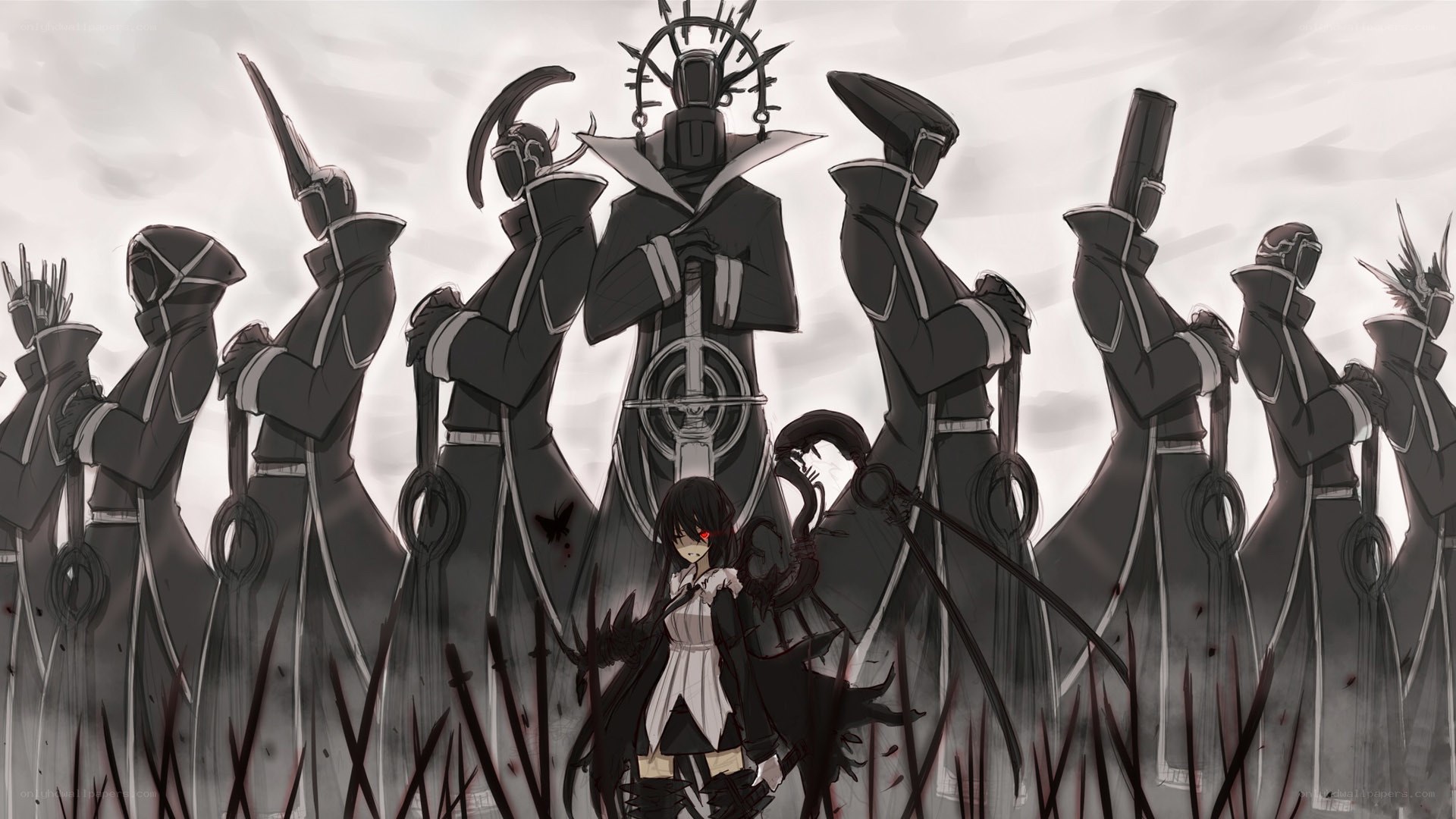 dark fantasy battle scene