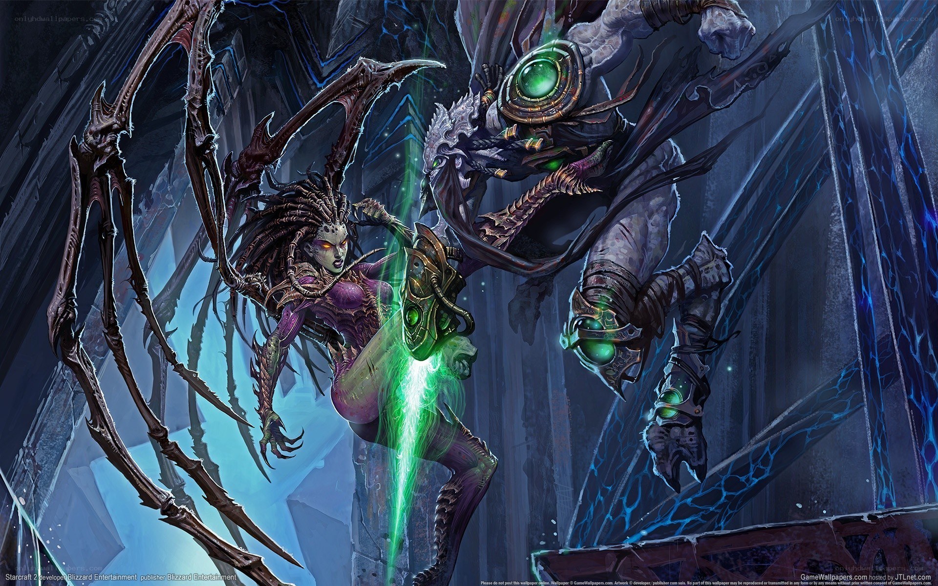 Dark fantasy battle scene