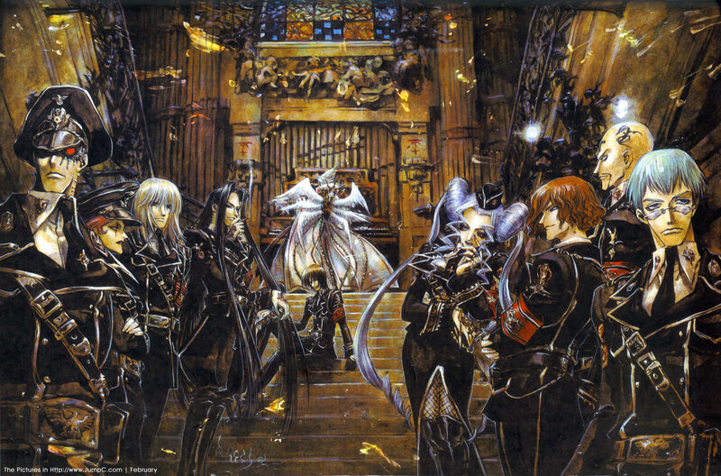 Dark fantasy battle scene