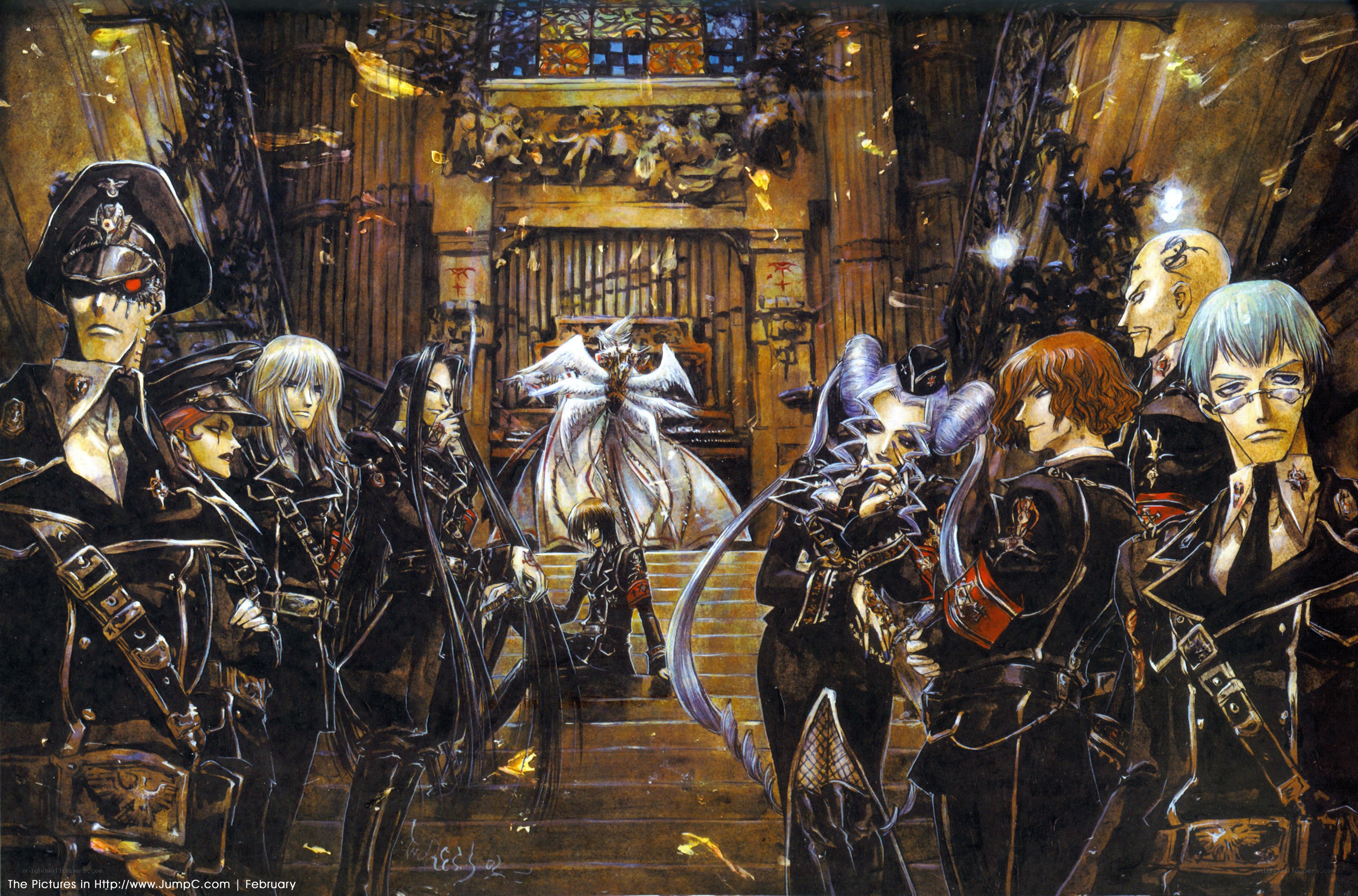 Dark fantasy battle scene