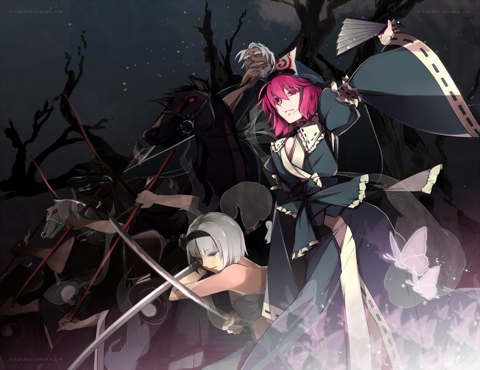 Dark fantasy battle scene