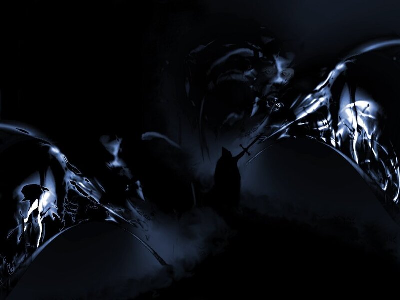 dark fantasy battle scene
