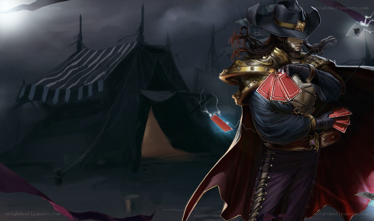 Dark fantasy card mage