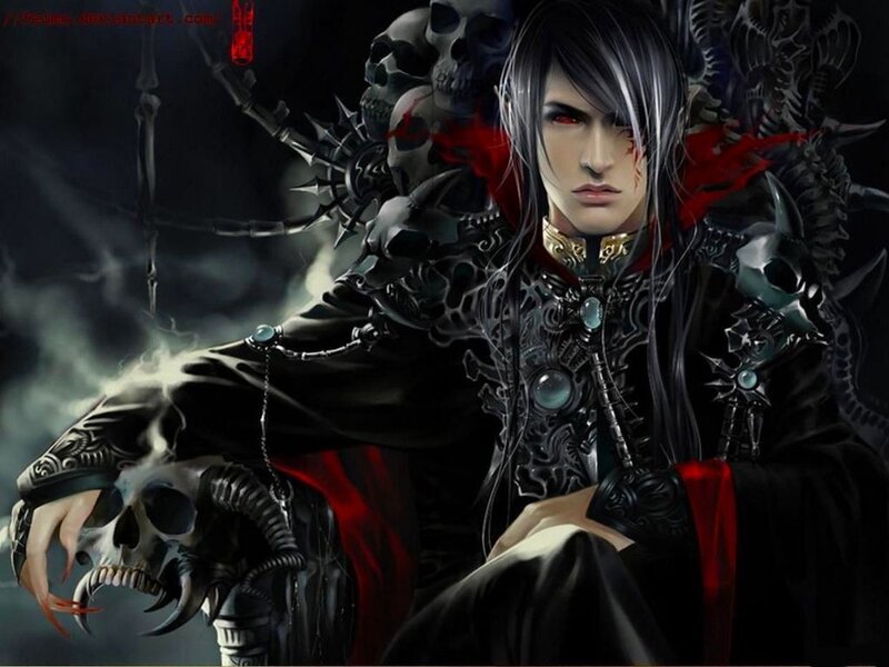 Dark Fantasy Character — Black, Dramatic