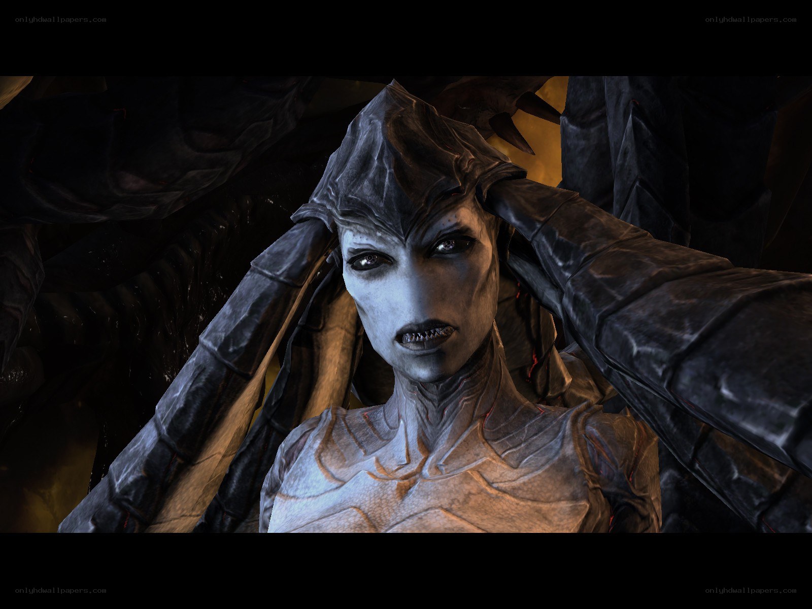 dark fantasy character close-up