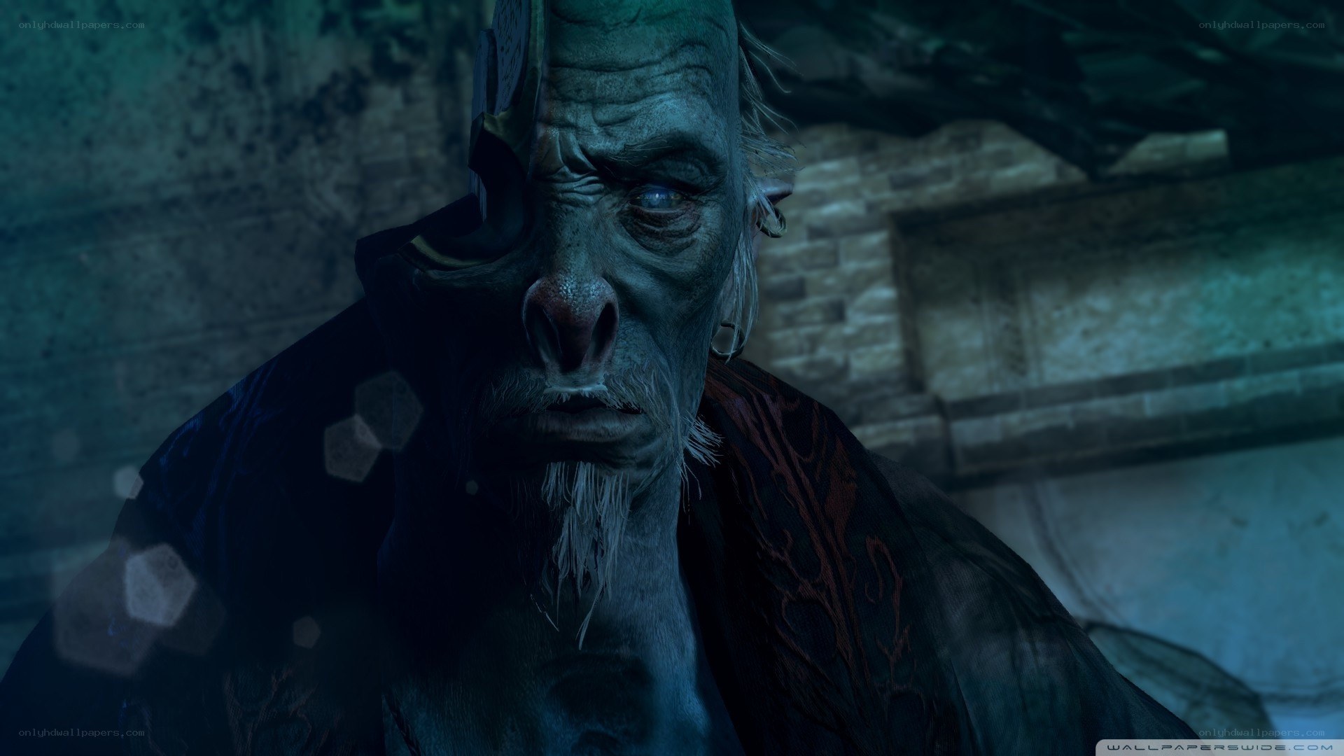 dark fantasy character close-up