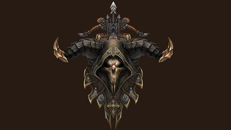 dark fantasy character emblem